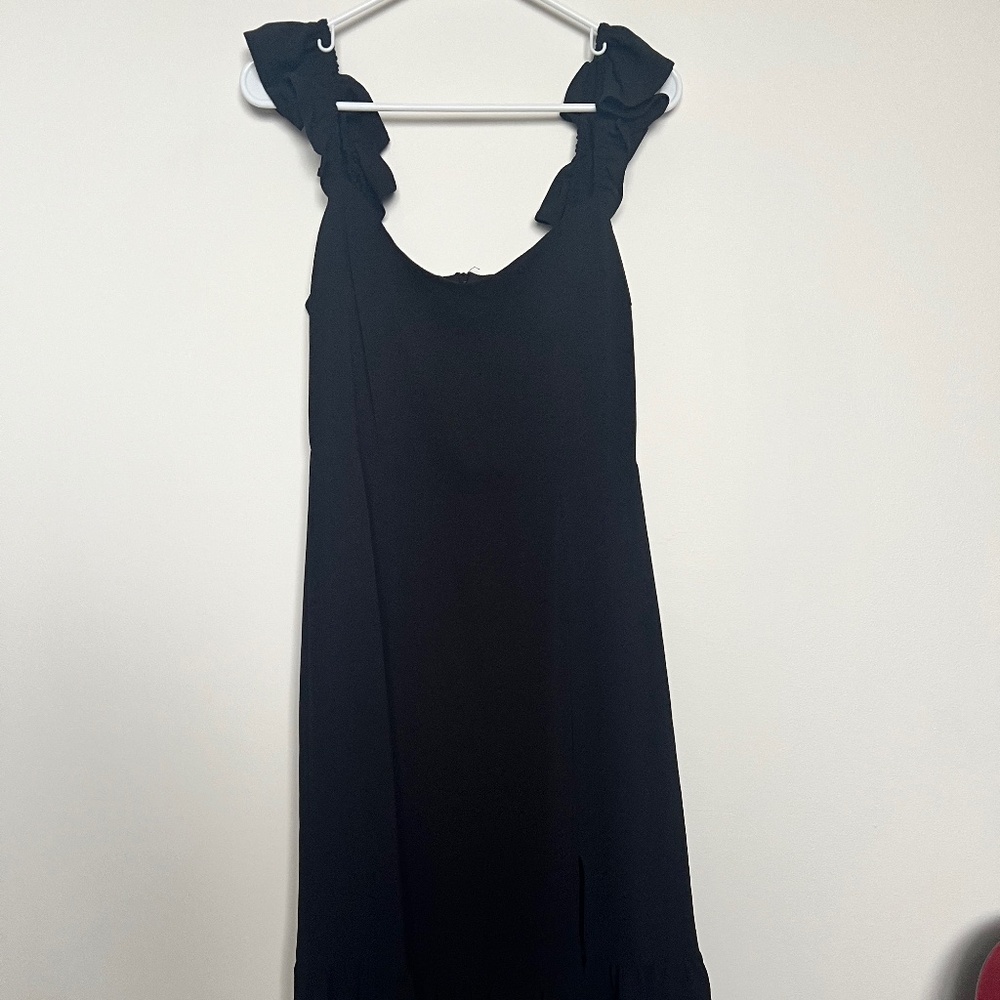 NWT Black Midi Dress.